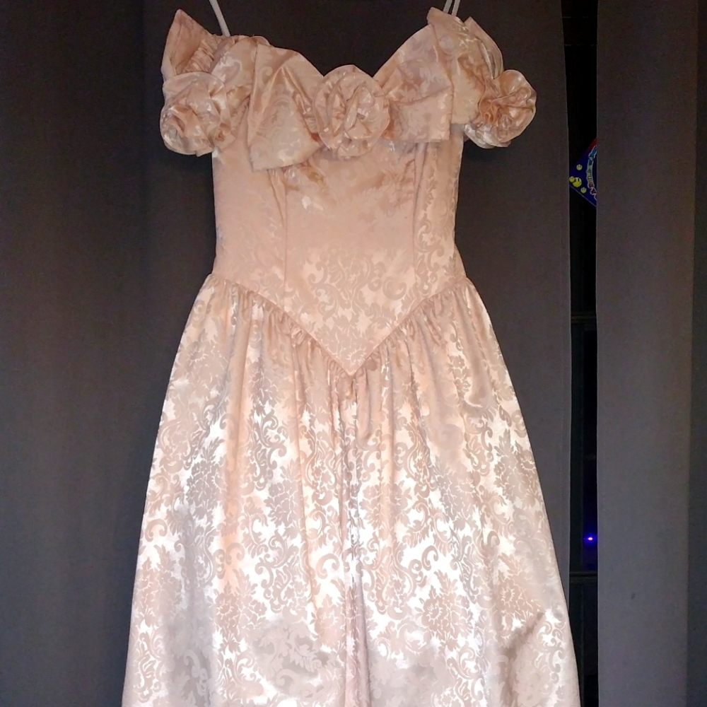Jessica McClintock By Gunne Sax Pink Prom Dress 80's, 🎀 Size 5/6